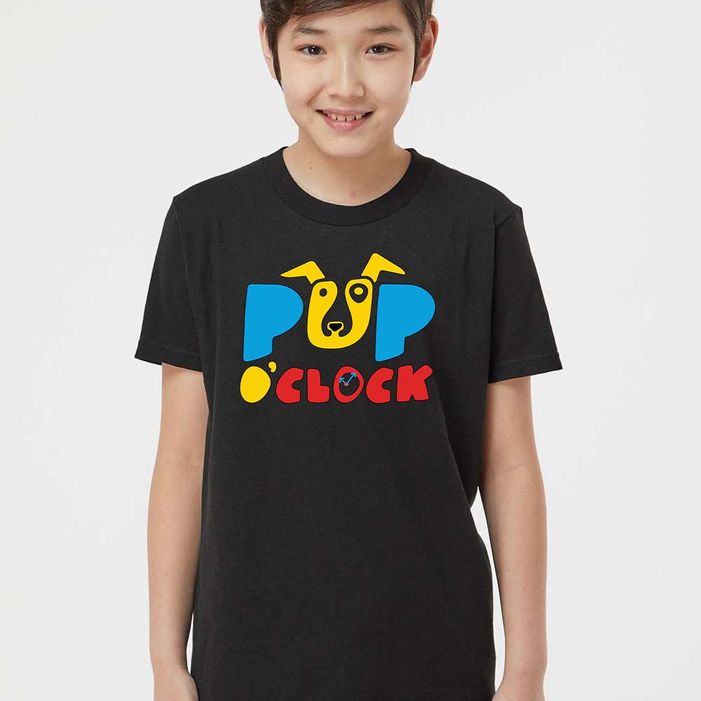 Youth Stacked Logo T-shirt - Black