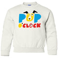 Youth Stacked Logo Sweatshirt - White