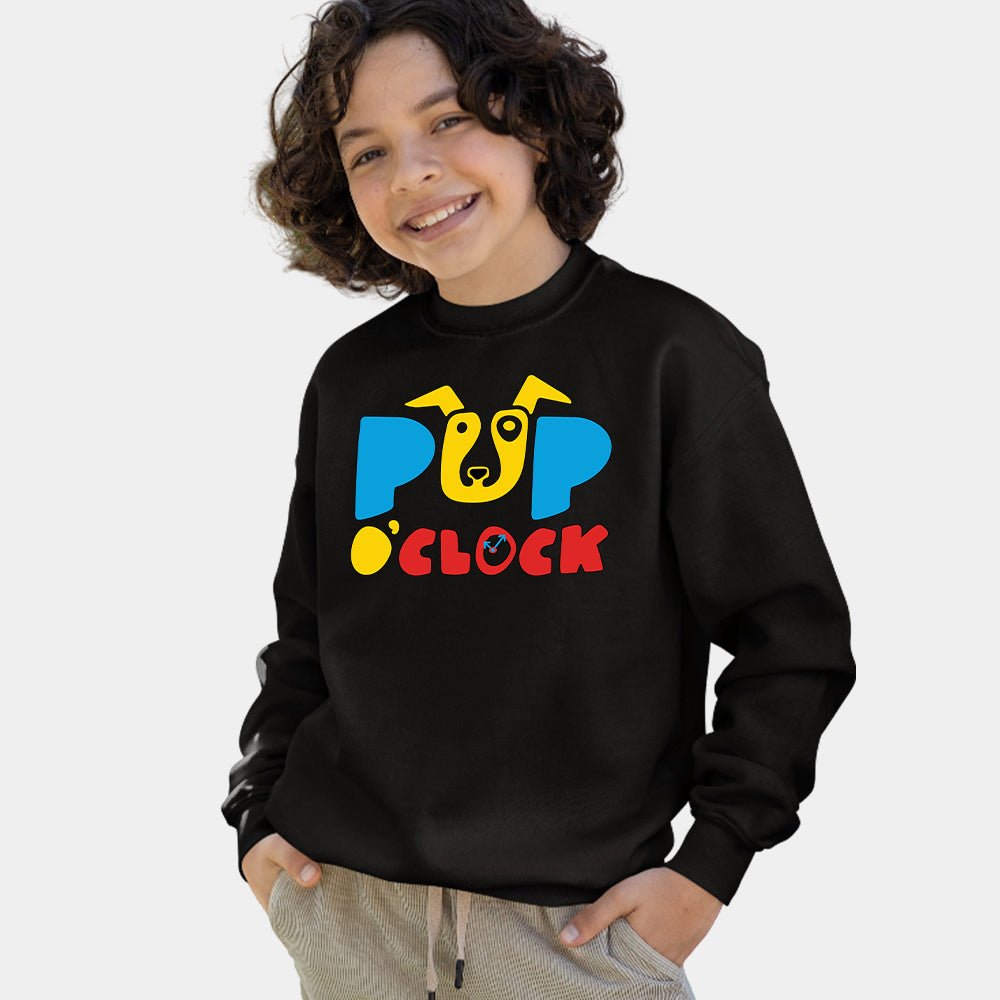 Youth Stacked Logo Sweatshirt - Black
