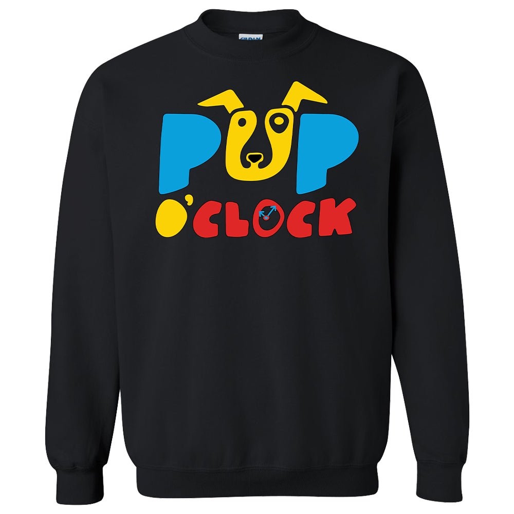 Adult Unisex Stacked Logo Sweatshirt - Black