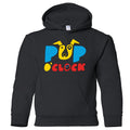 Youth Stacked Logo Hoodie - Black