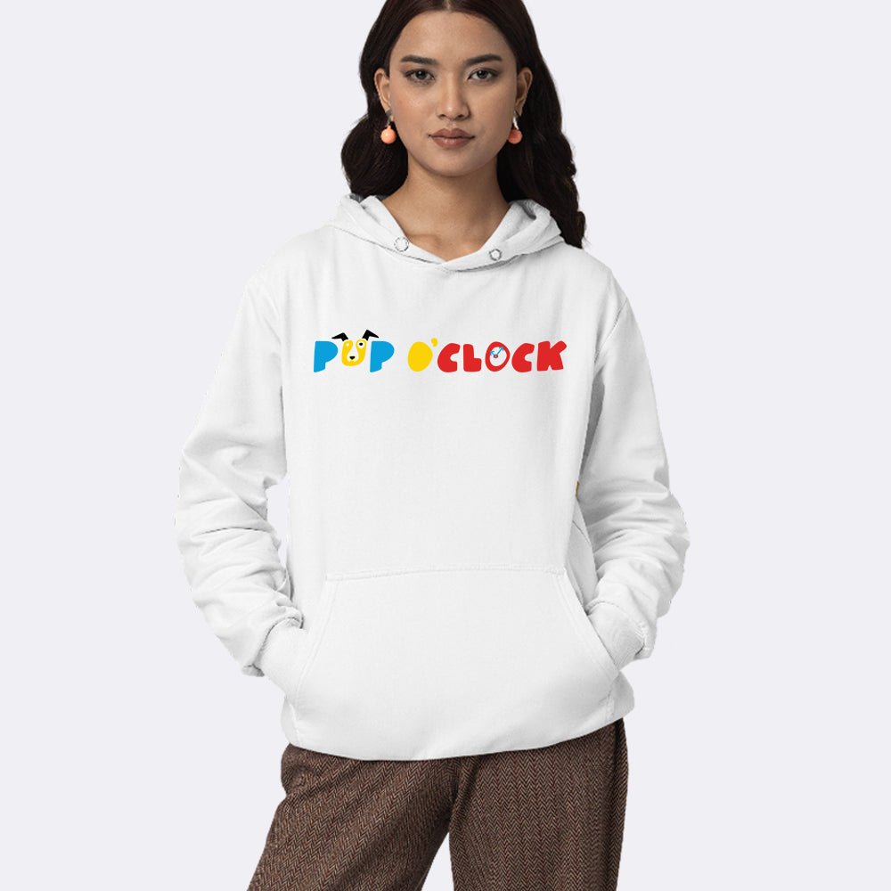 Adult Unisex Logo Hoodie - White